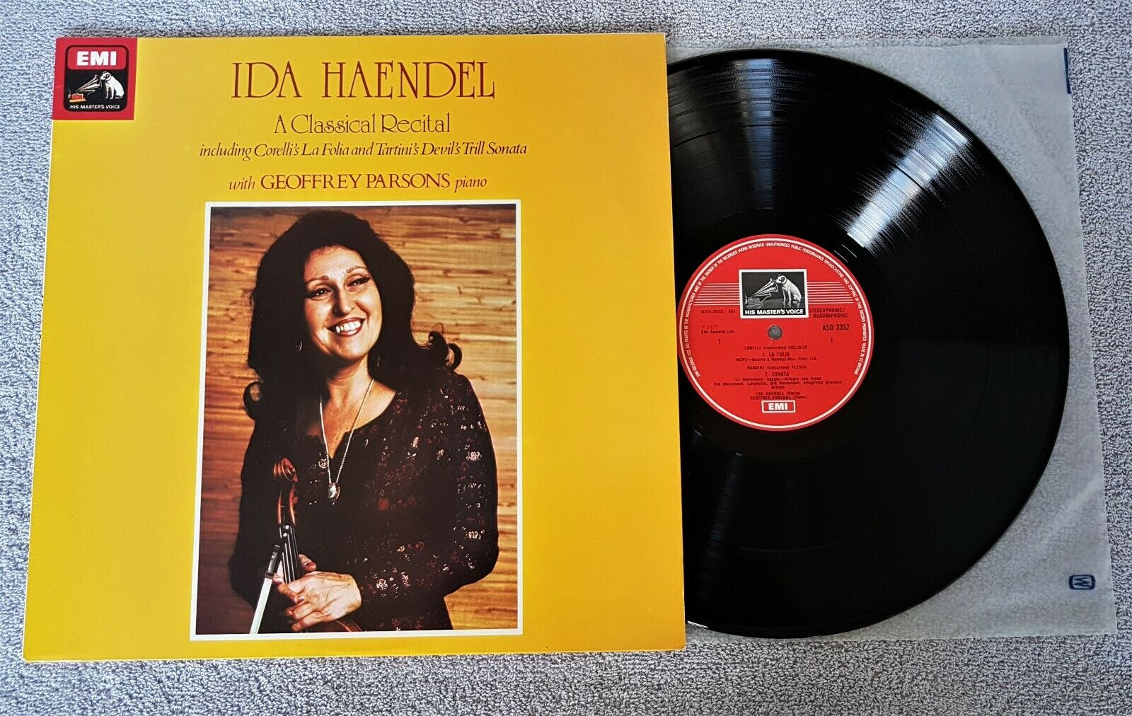Ida Harndel A Classical Recital La Folia, Devils Trill, ASD 3352 LP A