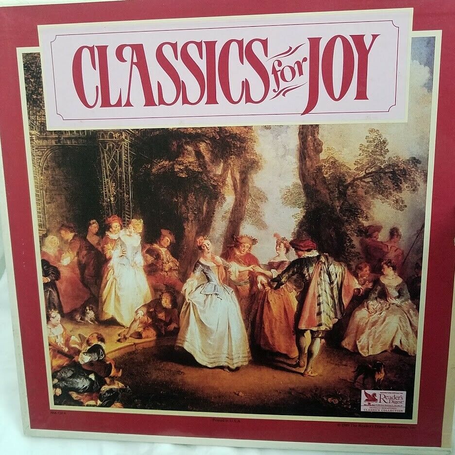 Classics for Joy Vtg 1989 Readers Digest LP 8 Record Box Set Classical Music A