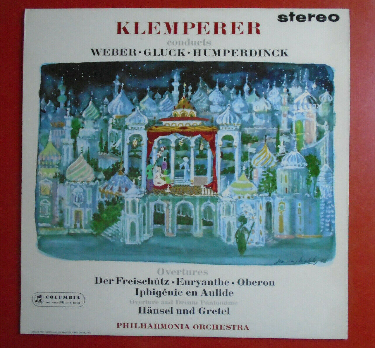 Audiophile Classical LP Overtures Klemperer SAX 2417 B/S YAX 687-4/6 C A