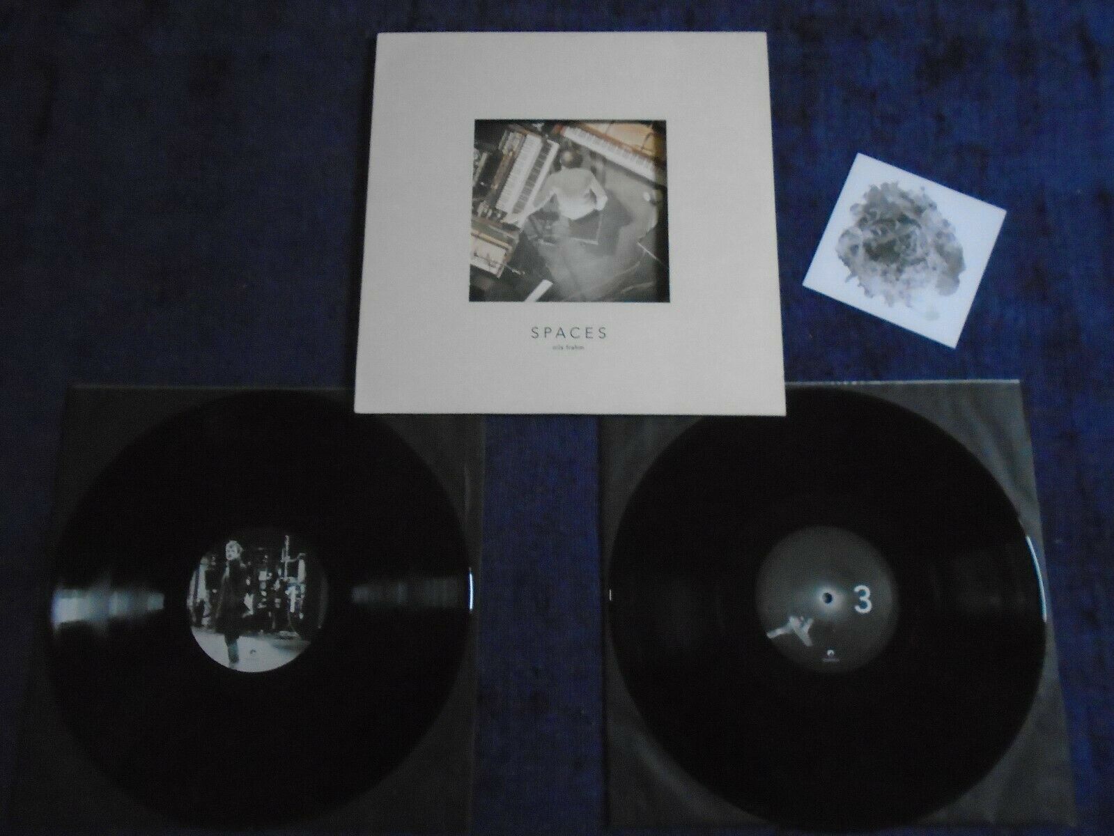 NILS FRAHM SPACES EU/UK 2 LP inners , download , 2 inserts Electronic Classical A
