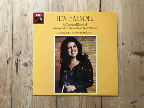 Ida Haendel A Classical Recital ASD 3352 Geoffrey Parsons Vinyl Lp NM A