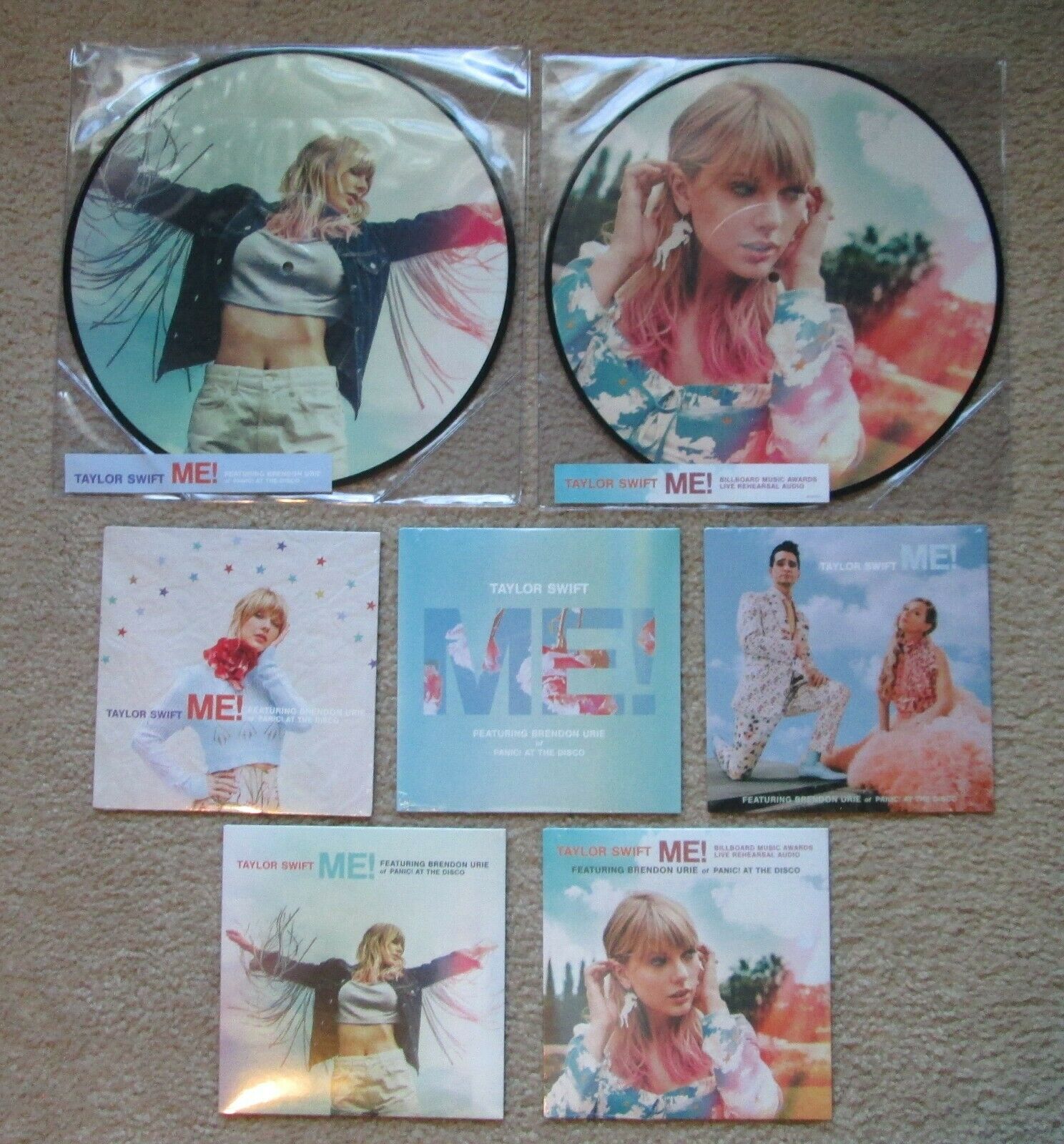 Taylor Swift 7インチレコード 2枚セット popsike.com - Taylor Swift ME 7 Vinyl Record Set - 5 7