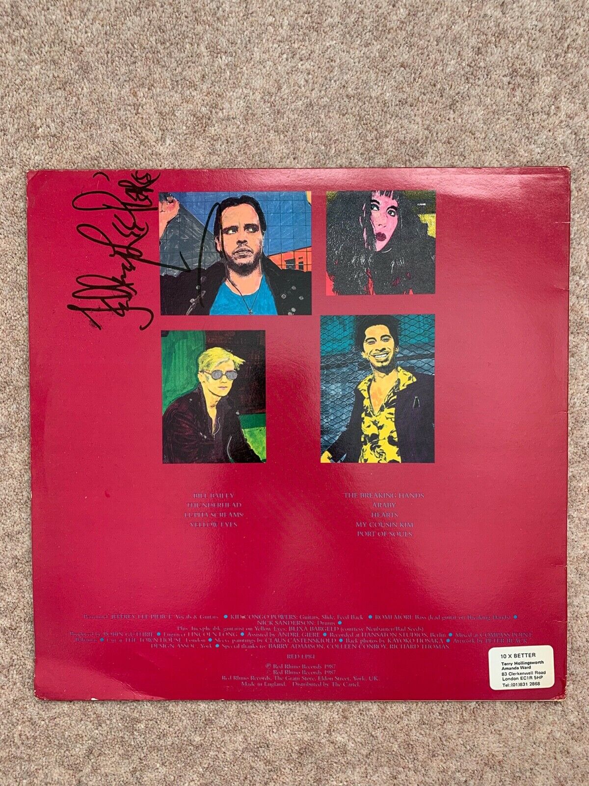 popsike.com - Signed Jeffrey Lee Pierce The Gun Club Mother
