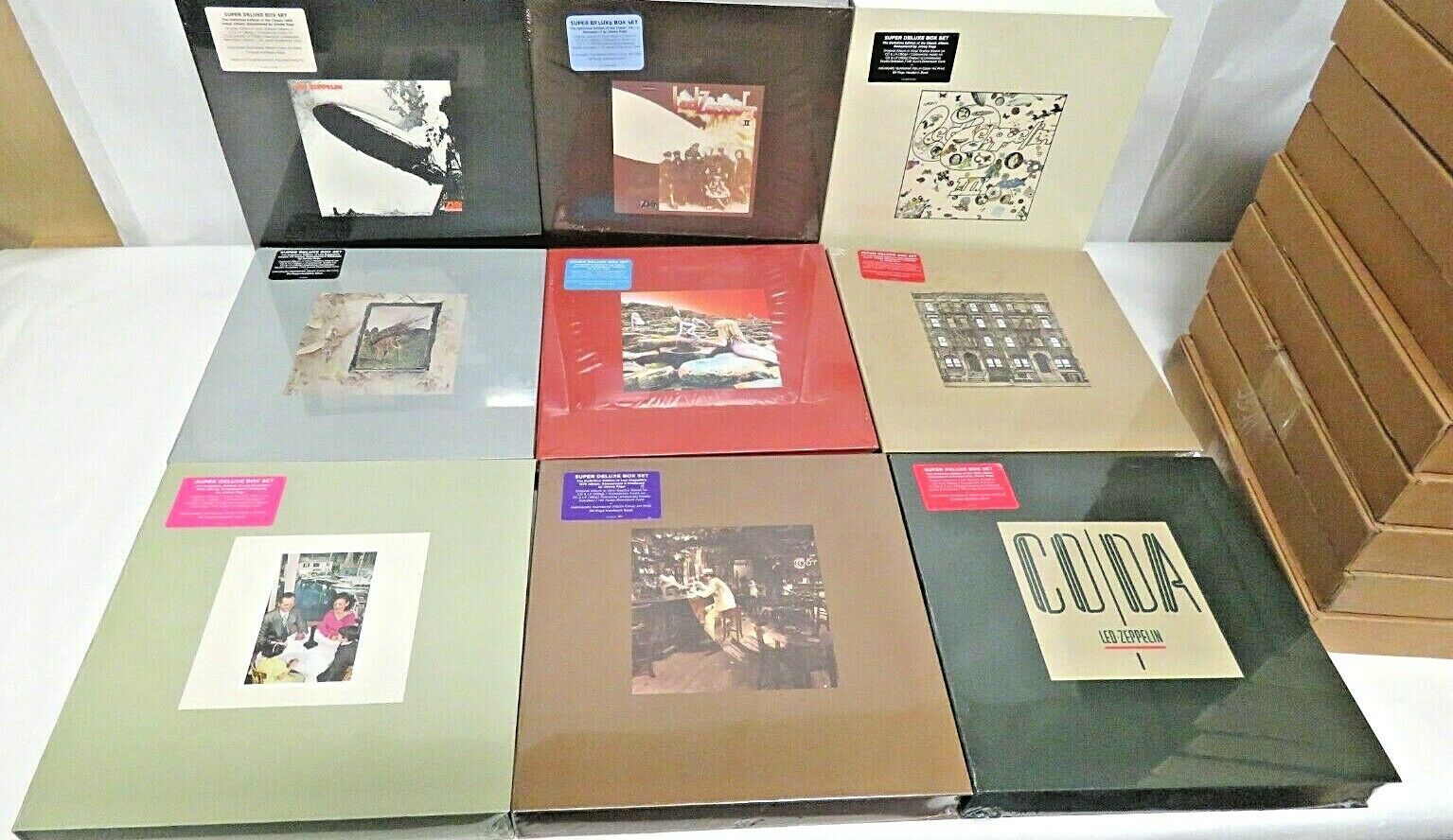 未開封 Led Zeppelin Super Deluxe Box popsike.com - COMPLETE SET 9 Original Led Zeppelin Super