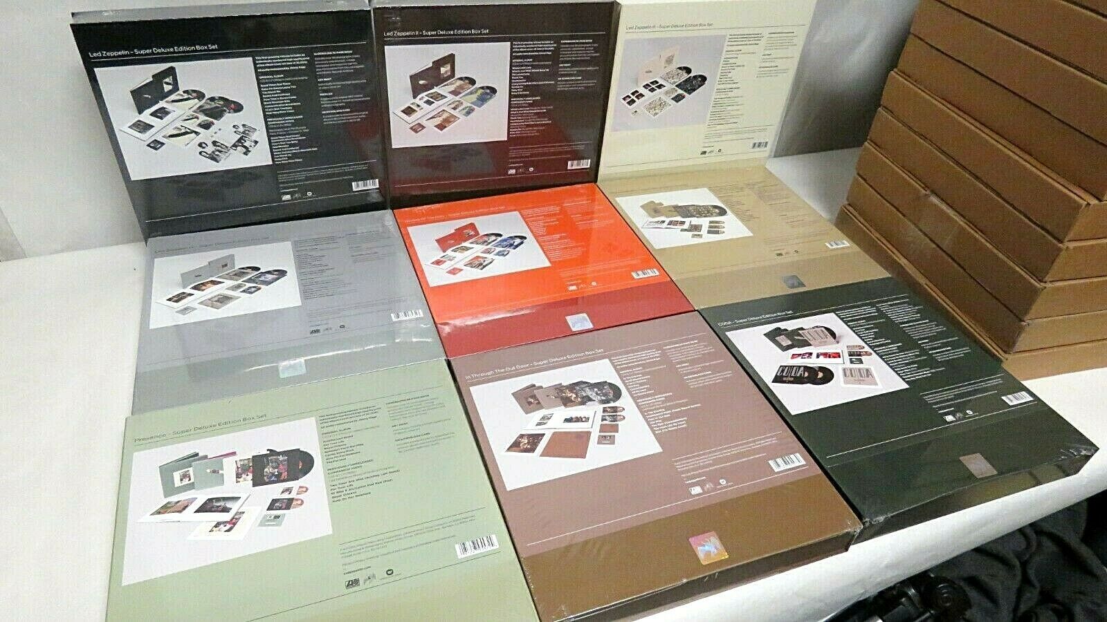 popsike.com - COMPLETE SET 9 Original Led Zeppelin Super