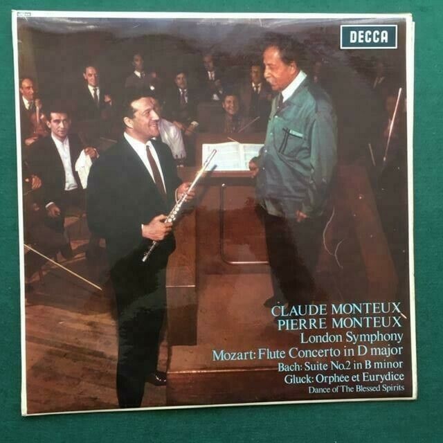 Classical LP - Mozart Bach Gluck Flute Concertos Monteux - Decca SXL 6112 (WBg) A