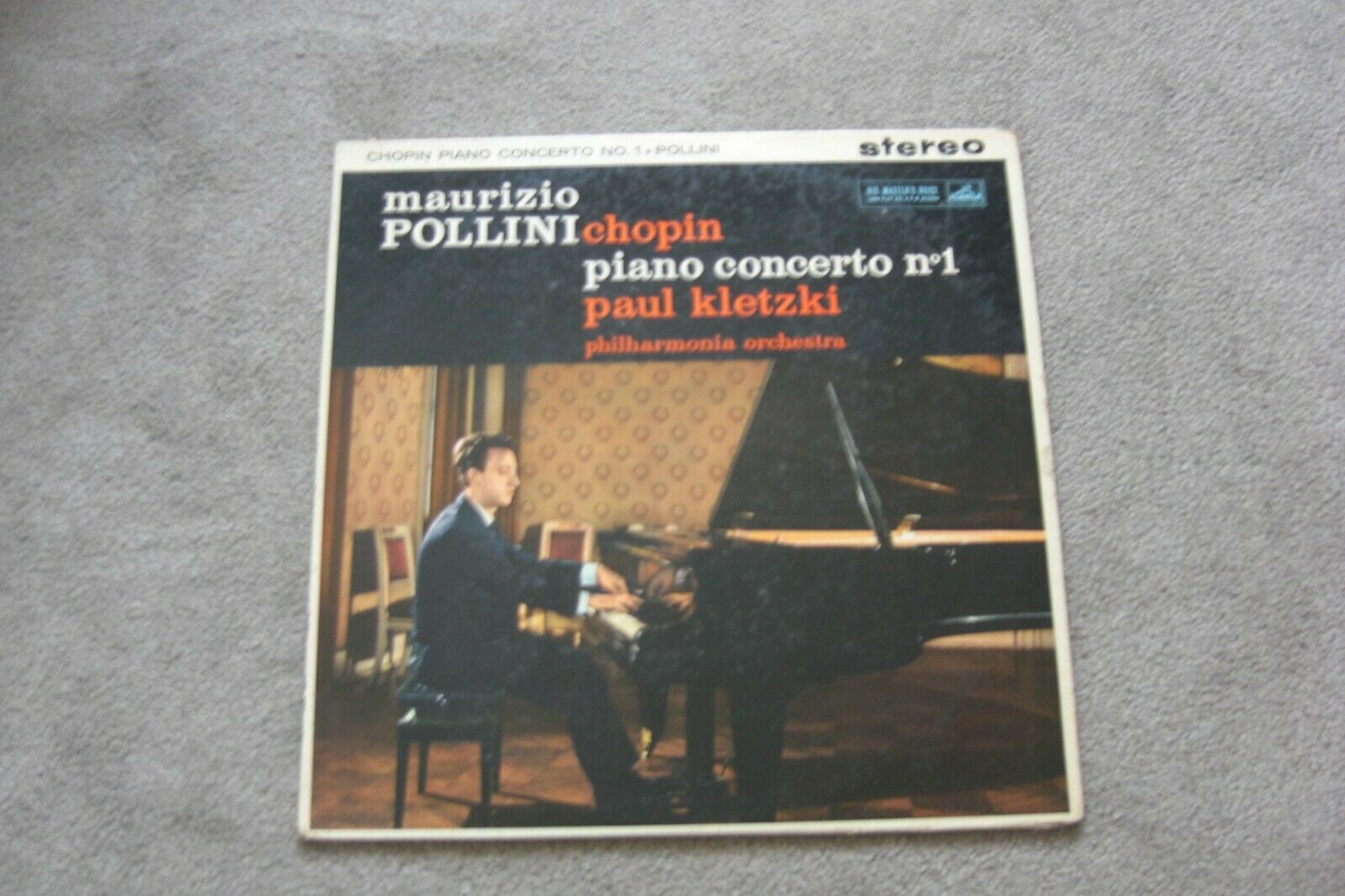Classical LP - Chopin 1st Piano Concerto Maurizio Pollini HMV ASD 370 Cream/Gold A