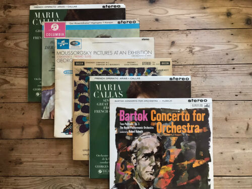 6 Classical Records SAX 2410 / 2556 / 2423 ASD 312 SXL 2237 Callas Szell *ED1 Lp A