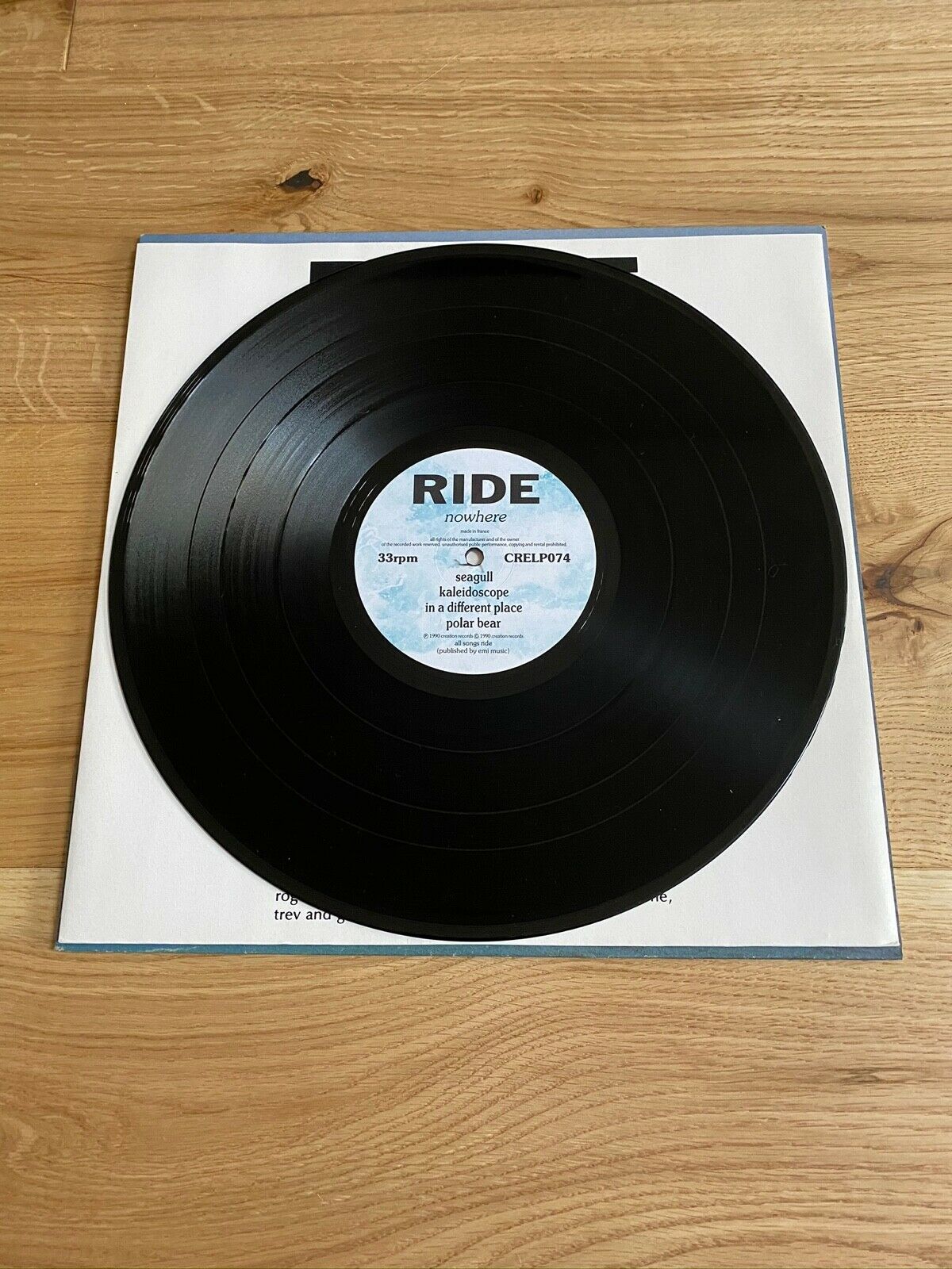 popsike.com - RIDE Nowhere ORIGINAL 1990 Creation VINYL LP 100