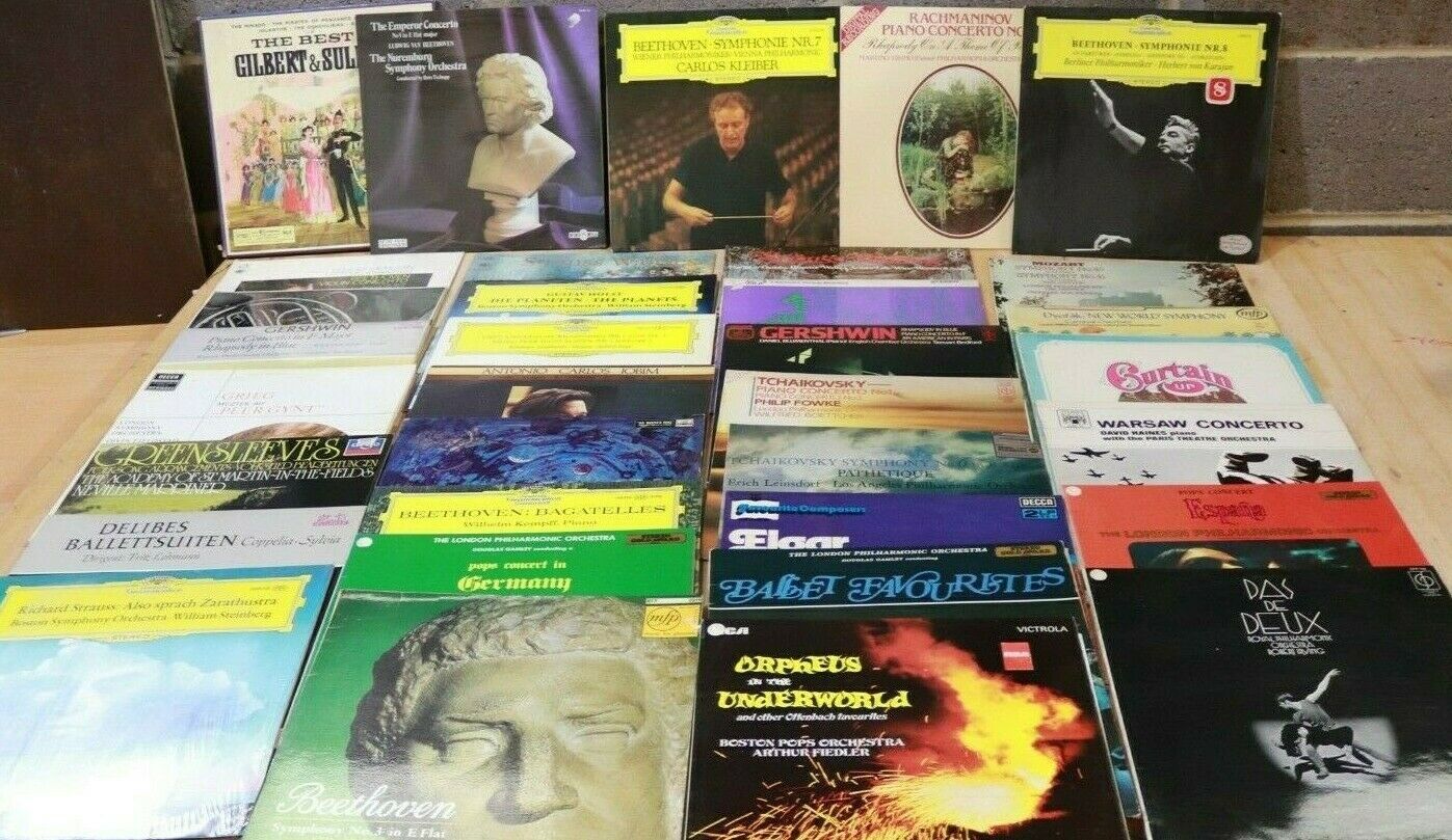 33 x Classical LP's + 1 Box Set Various Composers Beethoven Gershwin Holst -232 A