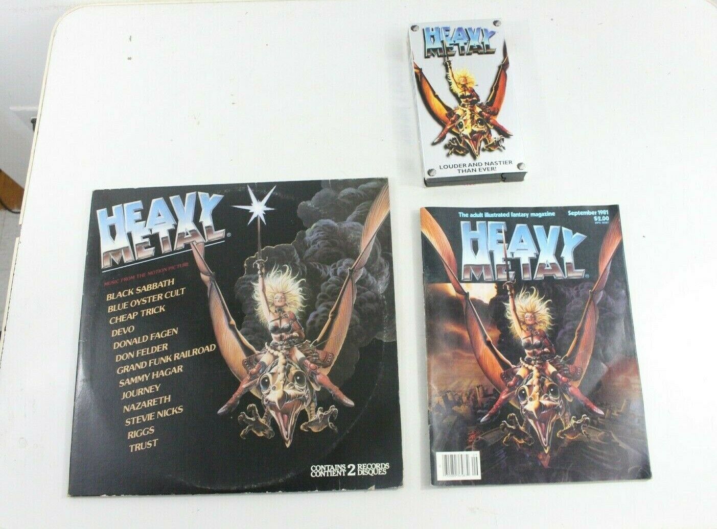 HEAVY METAL MOTION PICTURE SOUNDTRACK 2LP RECORDS VINYL