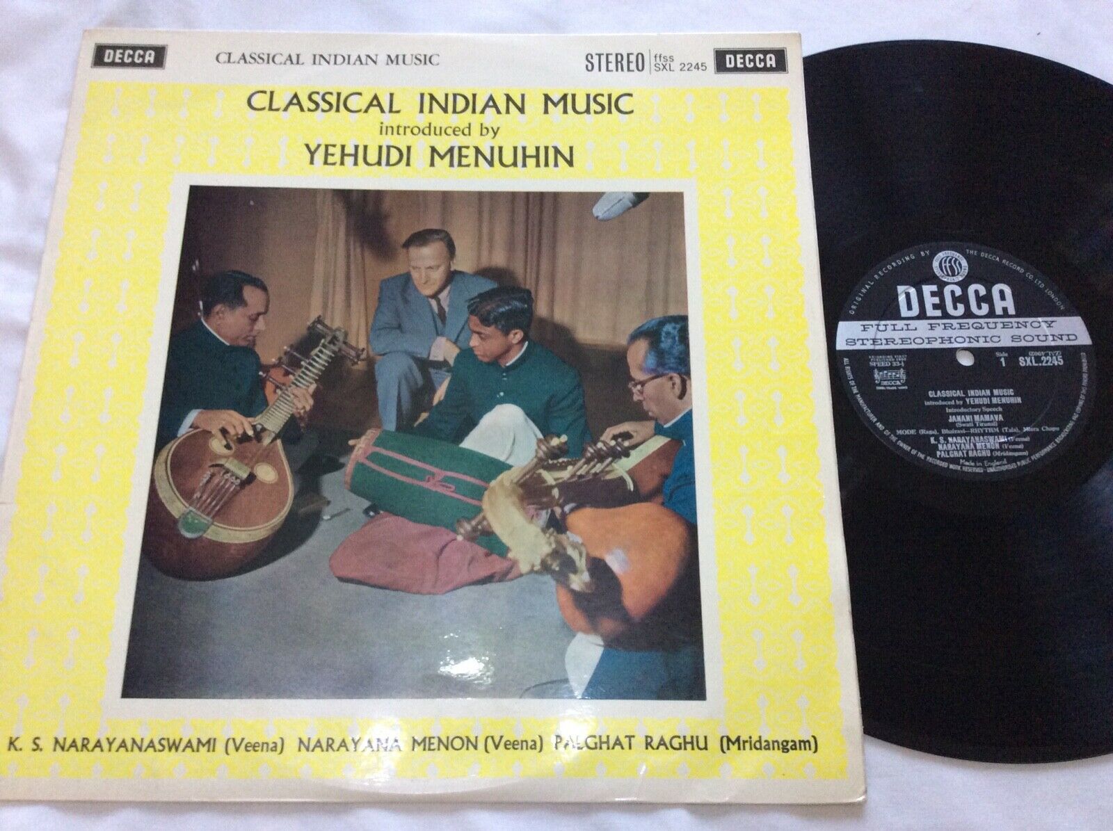 Decca SXL 2245 Wide Band - Classical Indian Music introduced by Yehudi Menuhin A