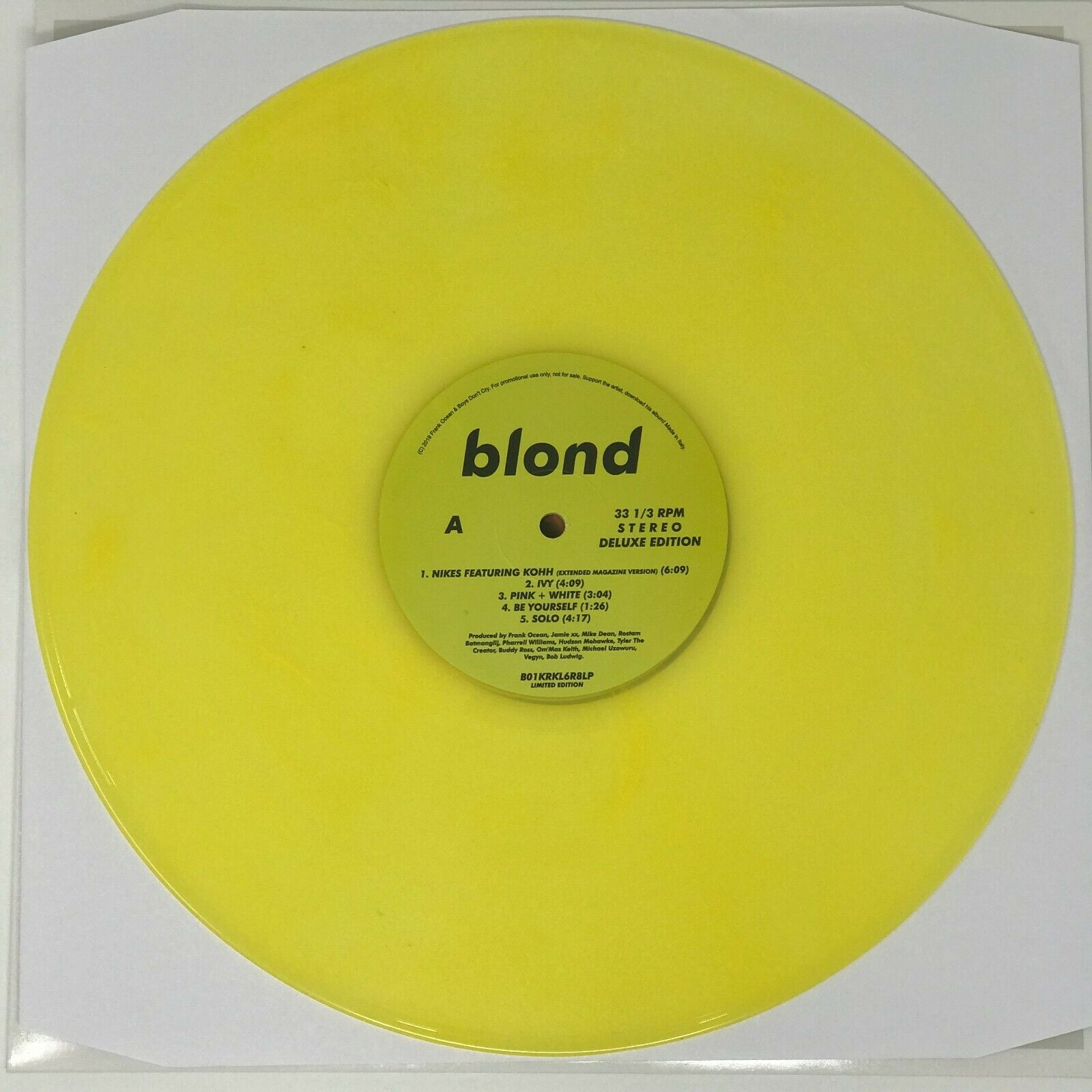 popsike.com - Frank Ocean Blond 2xLP Yellow Colored Vinyl