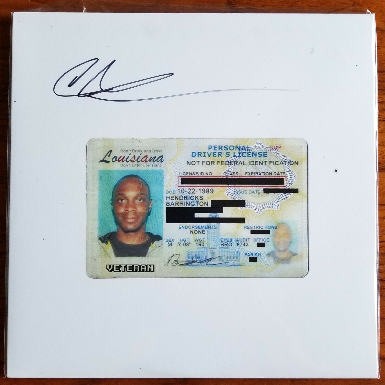 popsike.com - JPEGMAFIA - VETERAN Signed Vinyl ID COVER