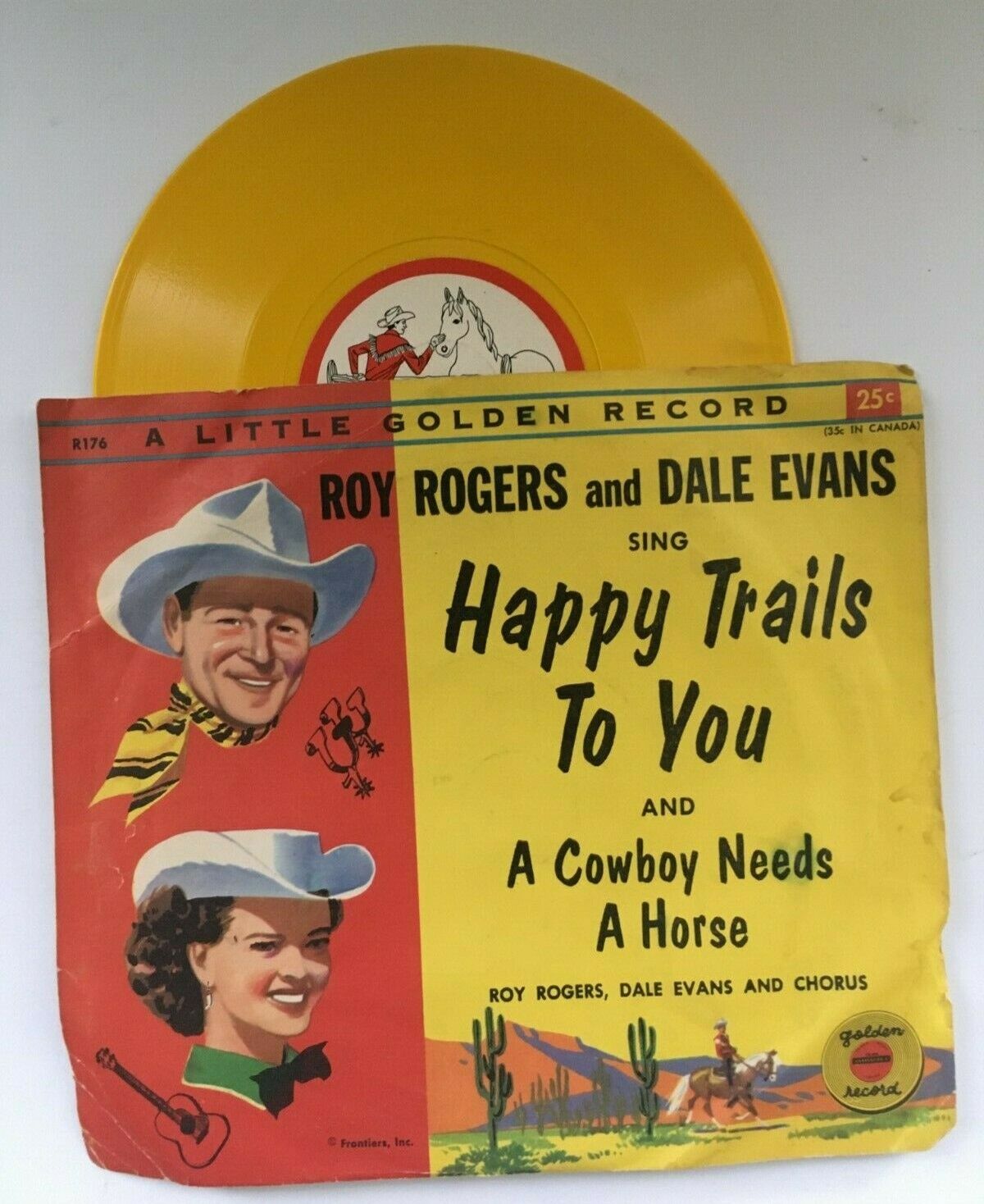 popsike.com - Little Golden Record R176 Roy Rogers Dale Evan Happy
