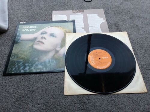 popsike.com - DAVID BOWIE Hunky Dory UK 2nd press vinyl LP EX+/VG+ 3T ...