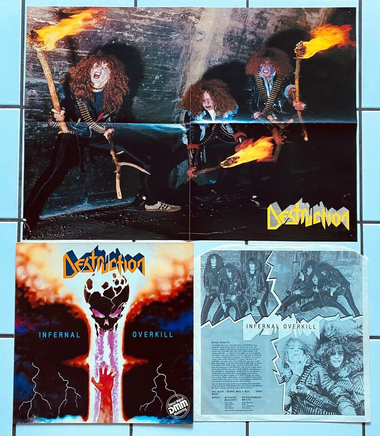 popsike.com - DESTRUCTION infernal overkill LP + POSTER 1985 Sodom