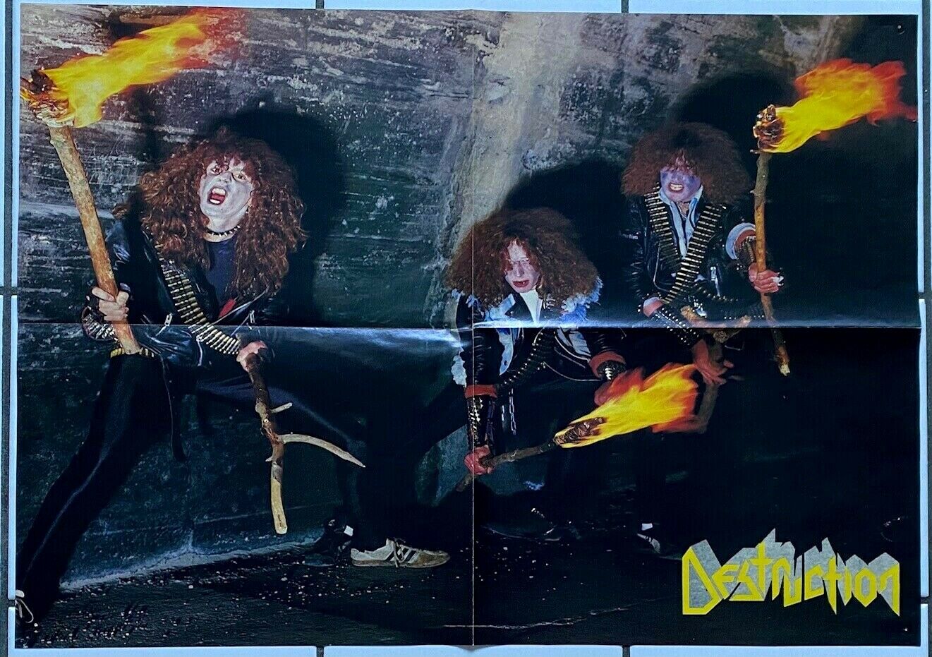 popsike.com - DESTRUCTION infernal overkill LP + POSTER 1985 Sodom