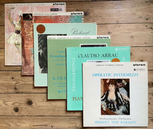 Classical Records Columbia SAX HMV ASD Karajan Arrau ED1 B/S & W/G Vinyl A