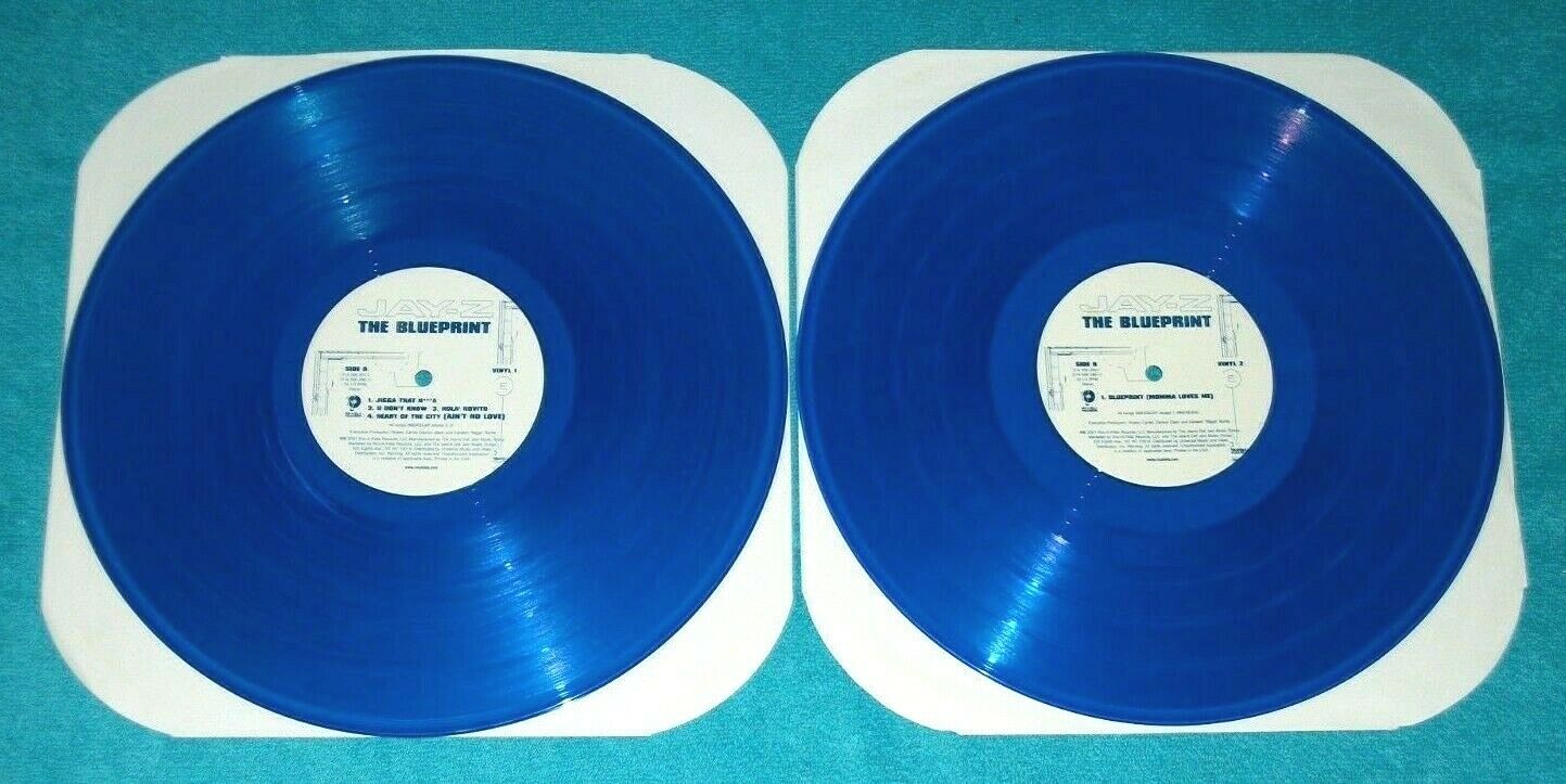 popsike.com - JAY-Z Blueprint BLUE VINYL PRESS Orig 2001 2 x Vinyl