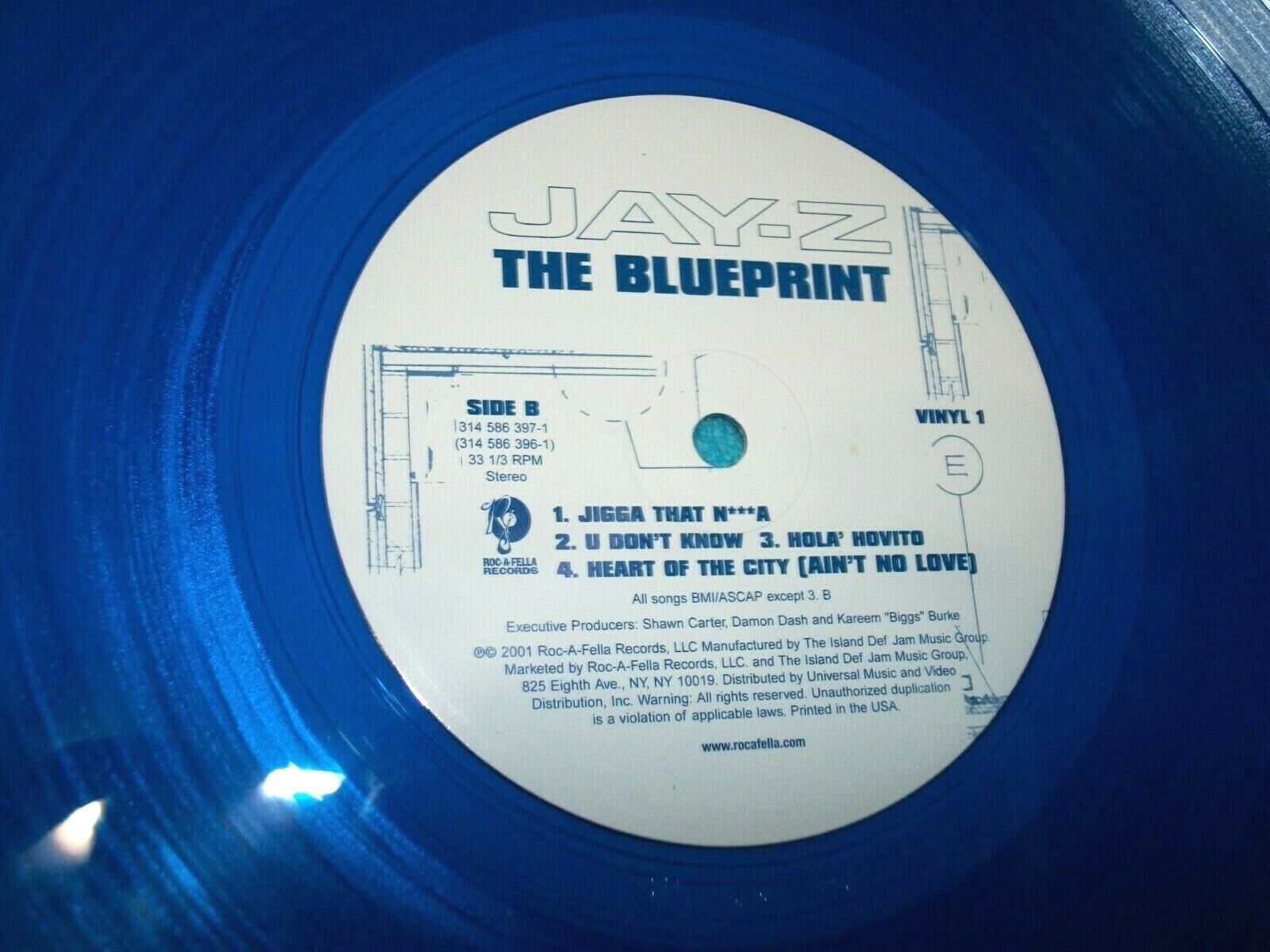 popsike.com - JAY-Z Blueprint BLUE VINYL PRESS Orig 2001 2 x Vinyl