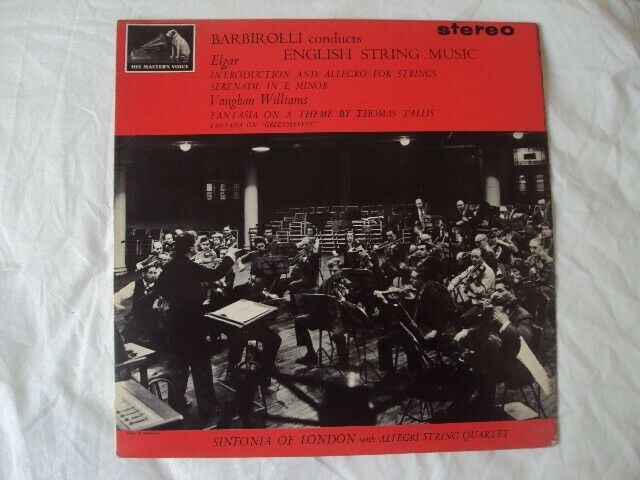 ASD 521 BARBIROLLI ENGLISH STRING MUSIC CLASSICAL VINYL RECORD A