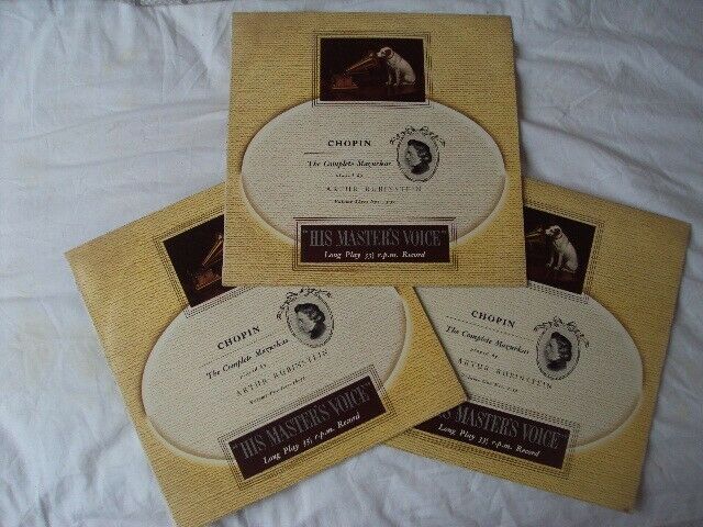 ALP 1398/99/1400 RUBINSTEIN CHOPIN COMPLETE MAZURKAS CLASSICAL RECORDS VINYL A