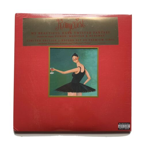 洋楽 Kanye West MBDTF Vinyl Kanye West My Beautiful Dark Twisted Fantasy 3 LP Vinyl BRAND NEW