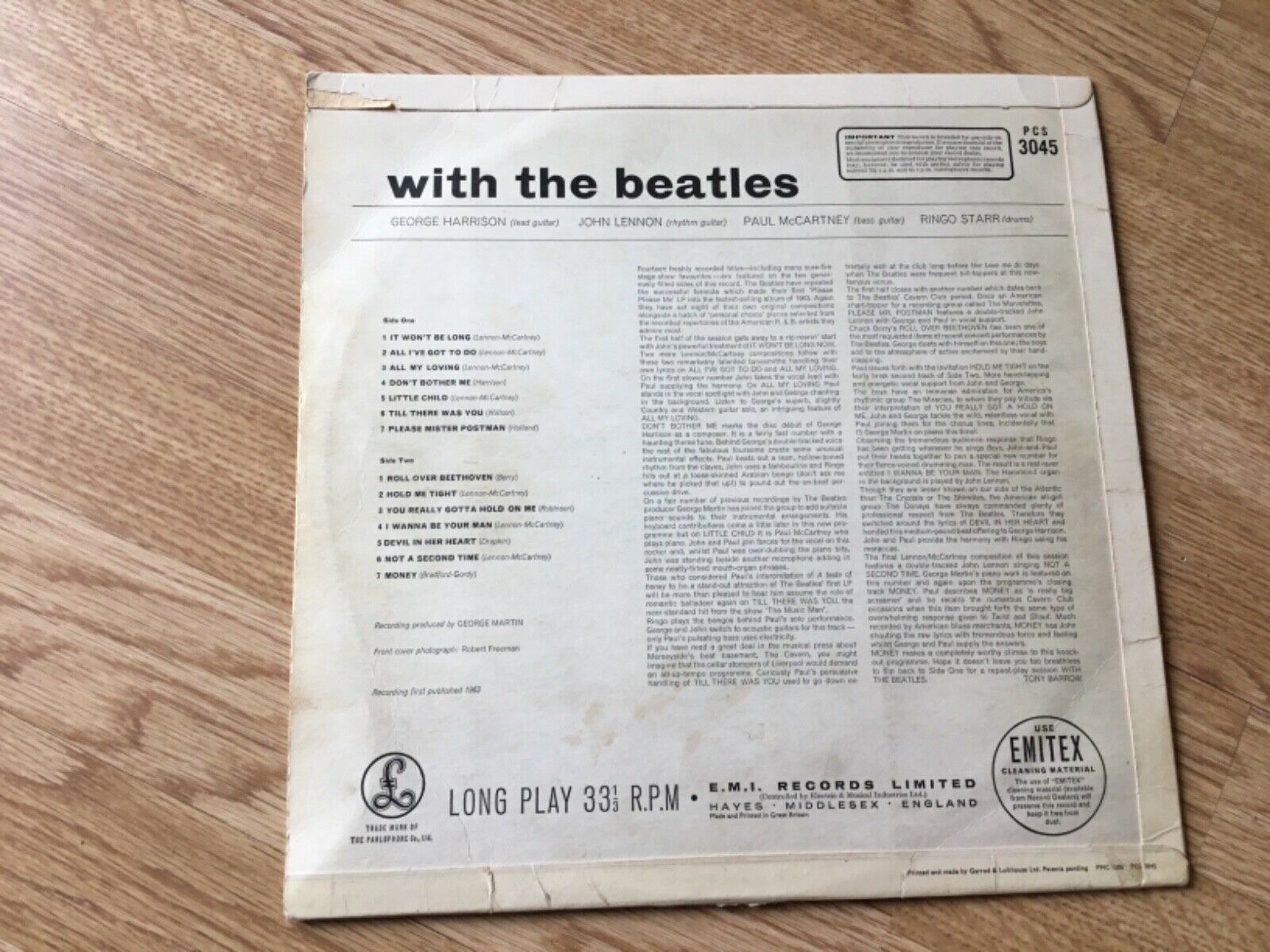 With The Beatles UK英盤 1st Jobete Credit popsike.com - The Beatles - With The Beatles UK 1st Press