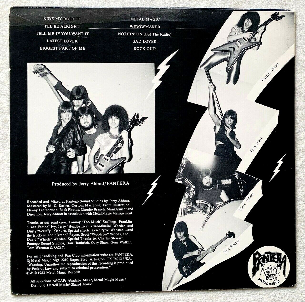 popsike.com - PANTERA . metal magic LP 1.Press 1983 Slayer