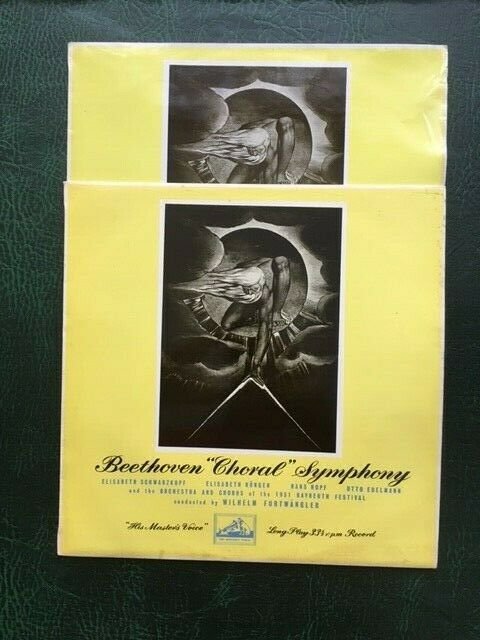 Classical 2 LPs - Beethoven Choral Symphony Furtwangler - HMV ALP 1286/7 A