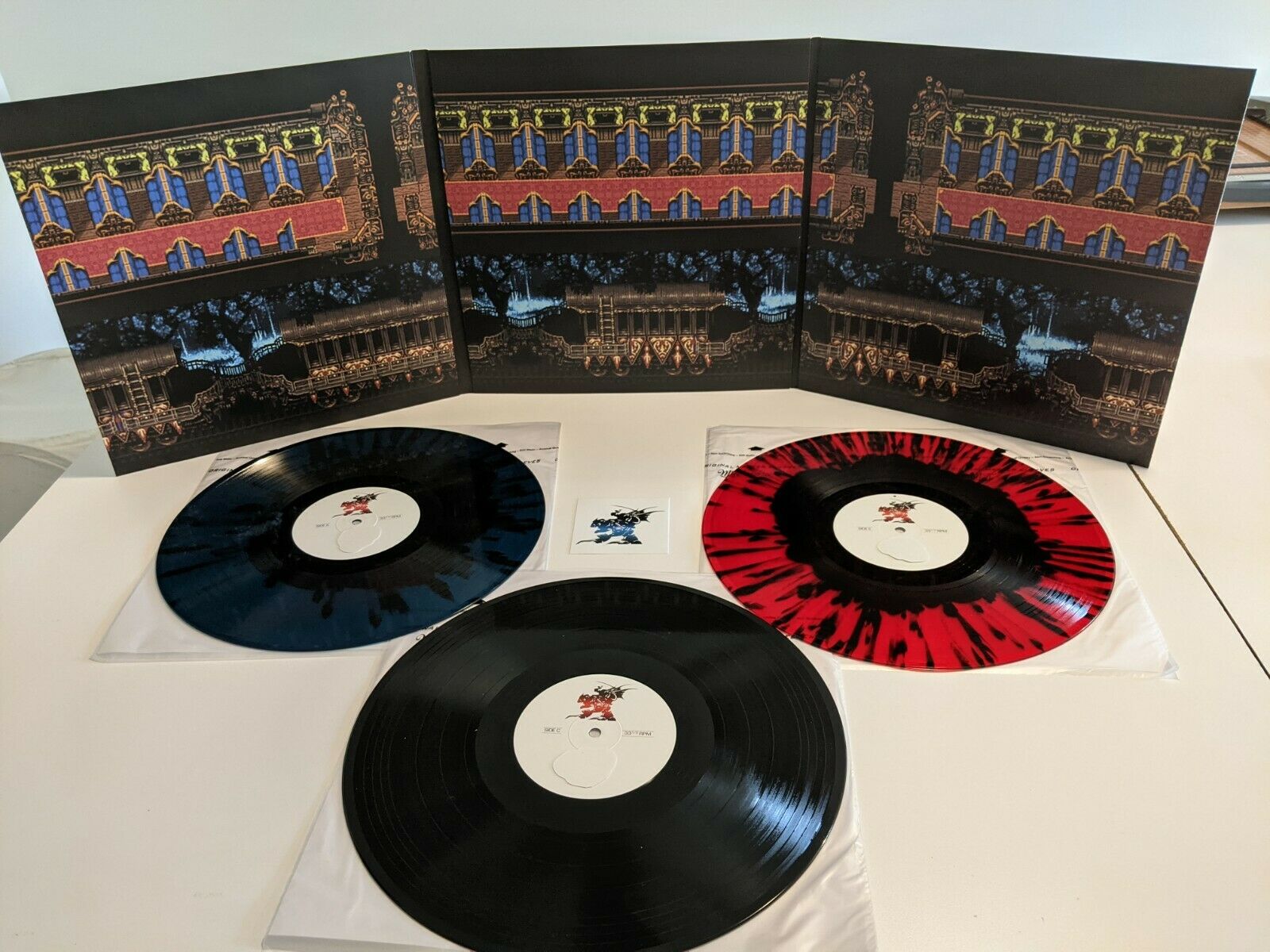 popsike.com - Final Fantasy VI Blue Red Black Splatter Vinyl