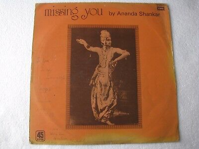 Missing You By Ananda Shankar Classical LP RECORD India NM -1594 A