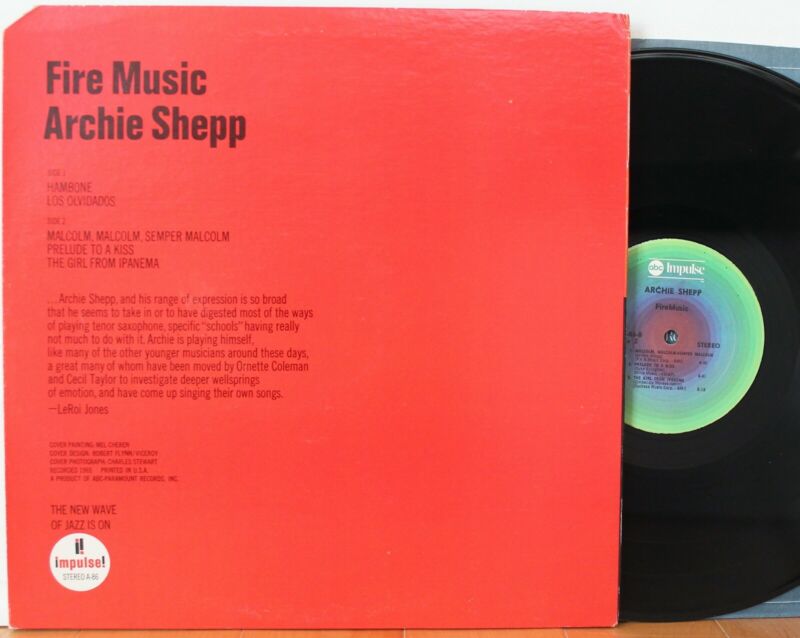 米LP Archie Shepp Fire Music 000602577573842 Impulse!, Verve Records /00260 Archie Shepp – Fire Music – Vinyl (LP, Album, Stereo), 1965