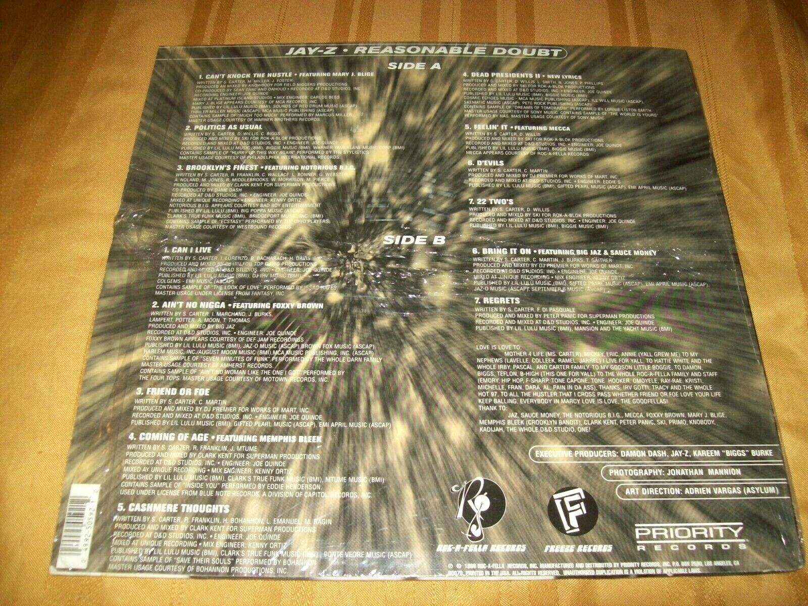 popsike.com - JAY-Z Reasonable Doubt 2 LP 1996 Roc-A-Fella