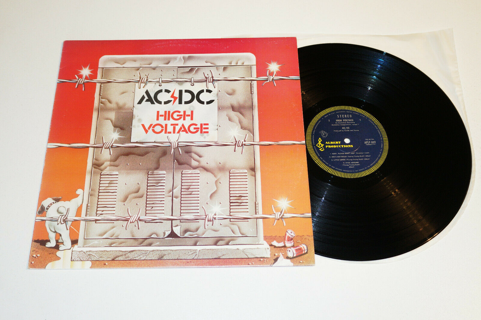 popsike.com - AC/DC - High Voltage 1975 Australia 1st Press Blue Roo ...