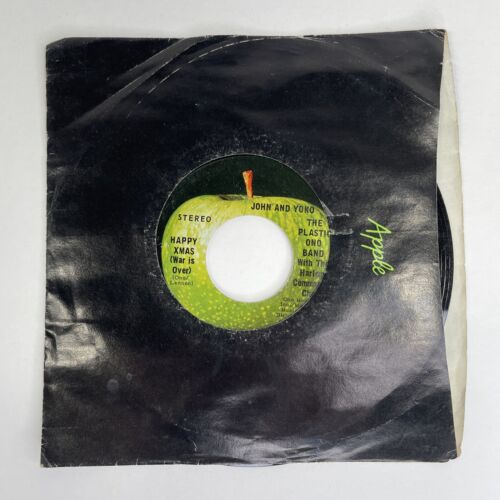 Popsike Rare John Lennon And Yoko Ono Happy Xmas War Over 1971