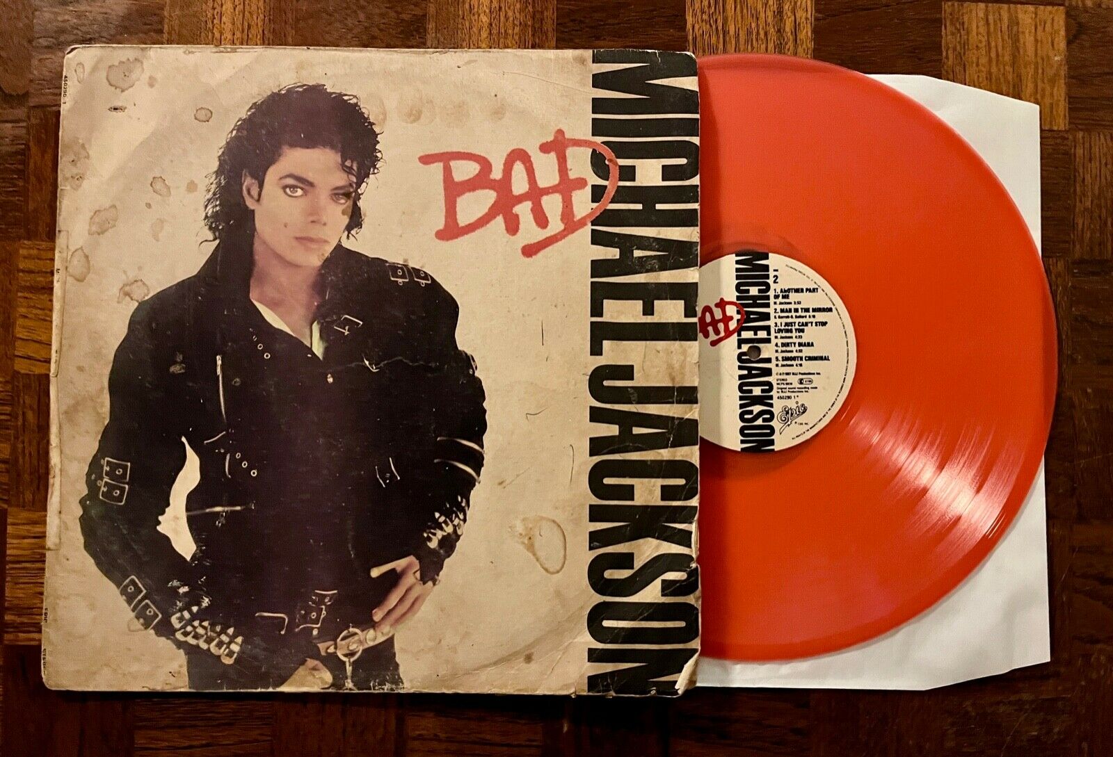 popsike.com - MICHAEL JACKSON - BAD - ZAMBIA PRESS - RED VINYL