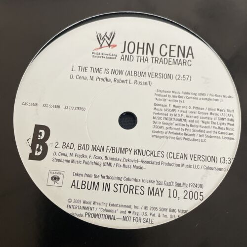 Popsike Rare John Cena Bad Bad Man 12 Vinyl Record Feat Bumpy 