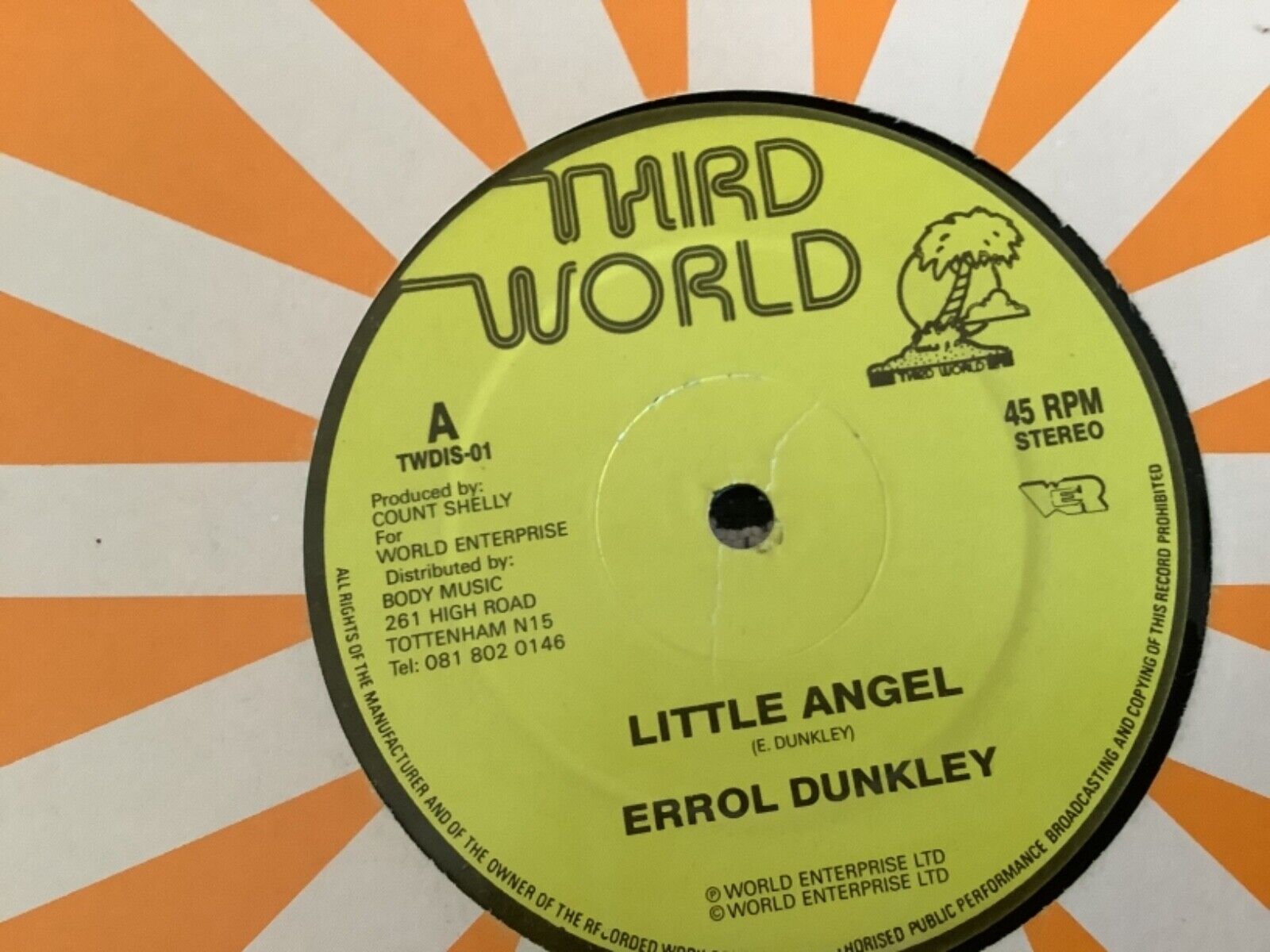 英7” Errol Dunkley / Gene Rondo Little Angel / Rebel Woman TWS001 Third World /00080 Errol Dunkley / Gene Rondo – Little Angel / Rebel Woman