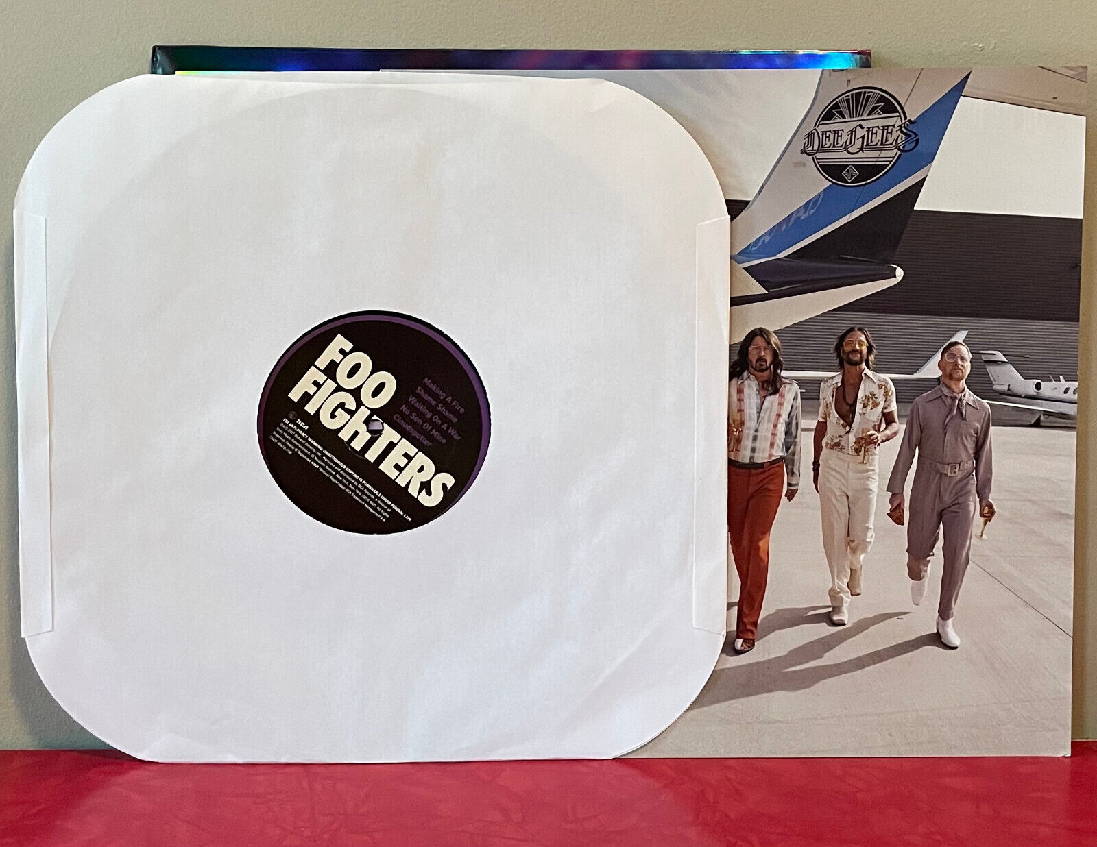 popsike.com - OFFICIAL 2021 DEE GEES Album HAIL SATIN Lp RSD Foo ...