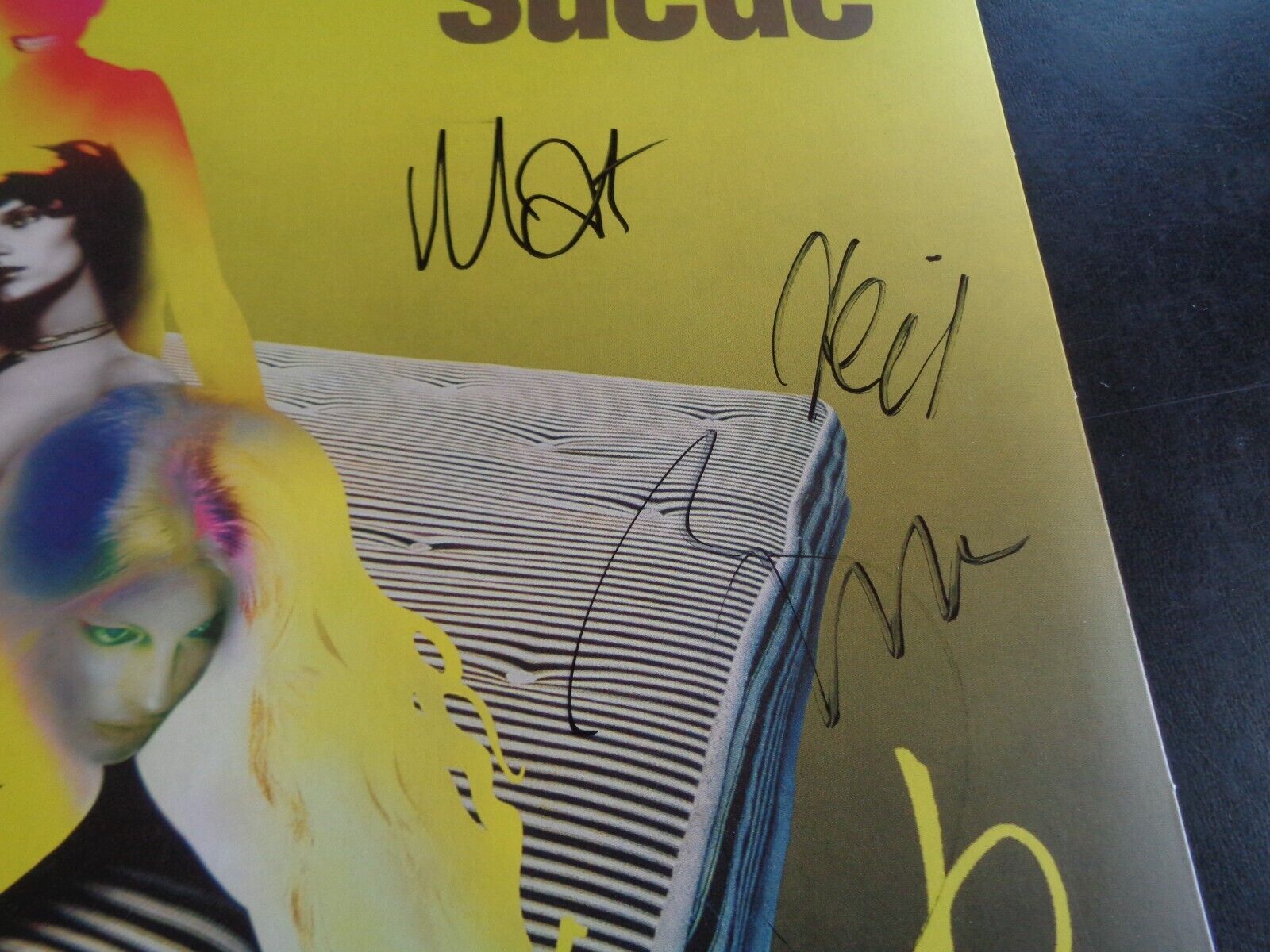 Suede Coming Up CD 直筆サイン入り popsike.com - SUEDE COMING UP FULL BAND SIGNED /AUTOGRAPH CLEAR