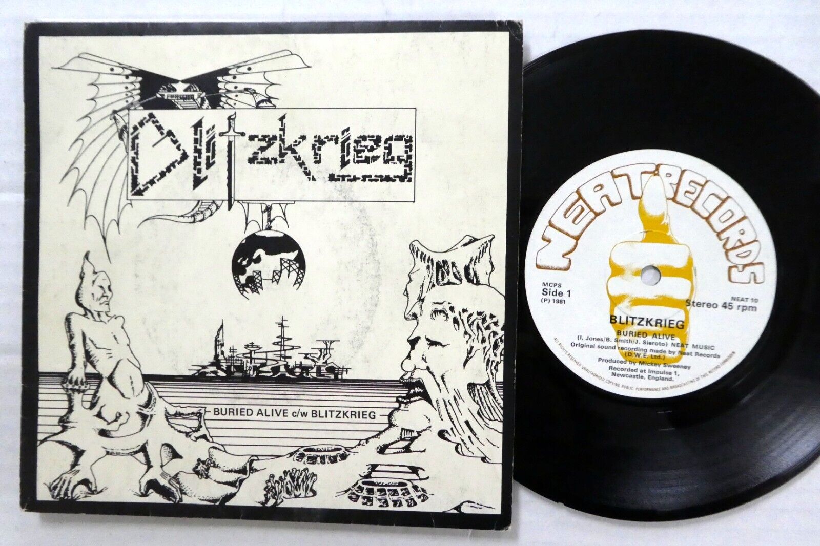 【NWOBHM】【UK Original】Blitzkrieg / Buried Blitzkrieg – Buried Alive (Single Review) | HEAVY METAL OVERLOAD