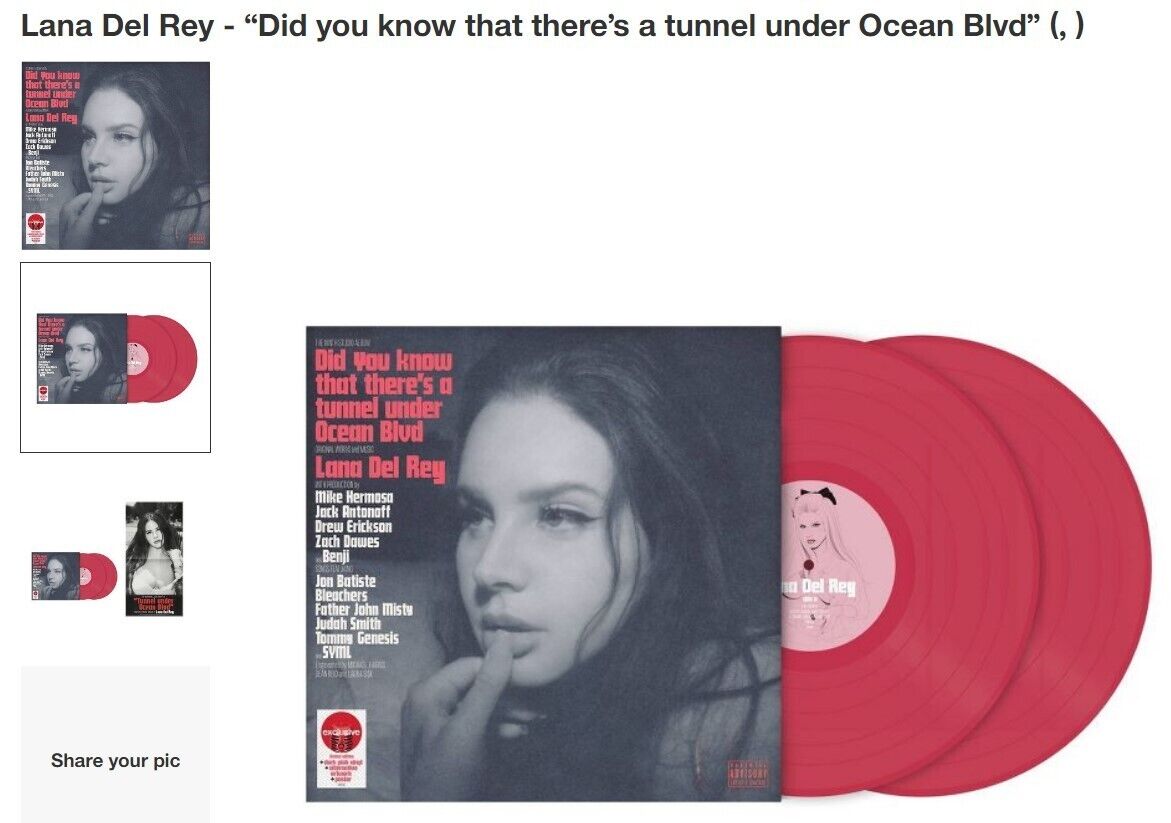 Lana Del 【アナログLP】Lana Del Rey ラナ・デル・レイ「Did You Know