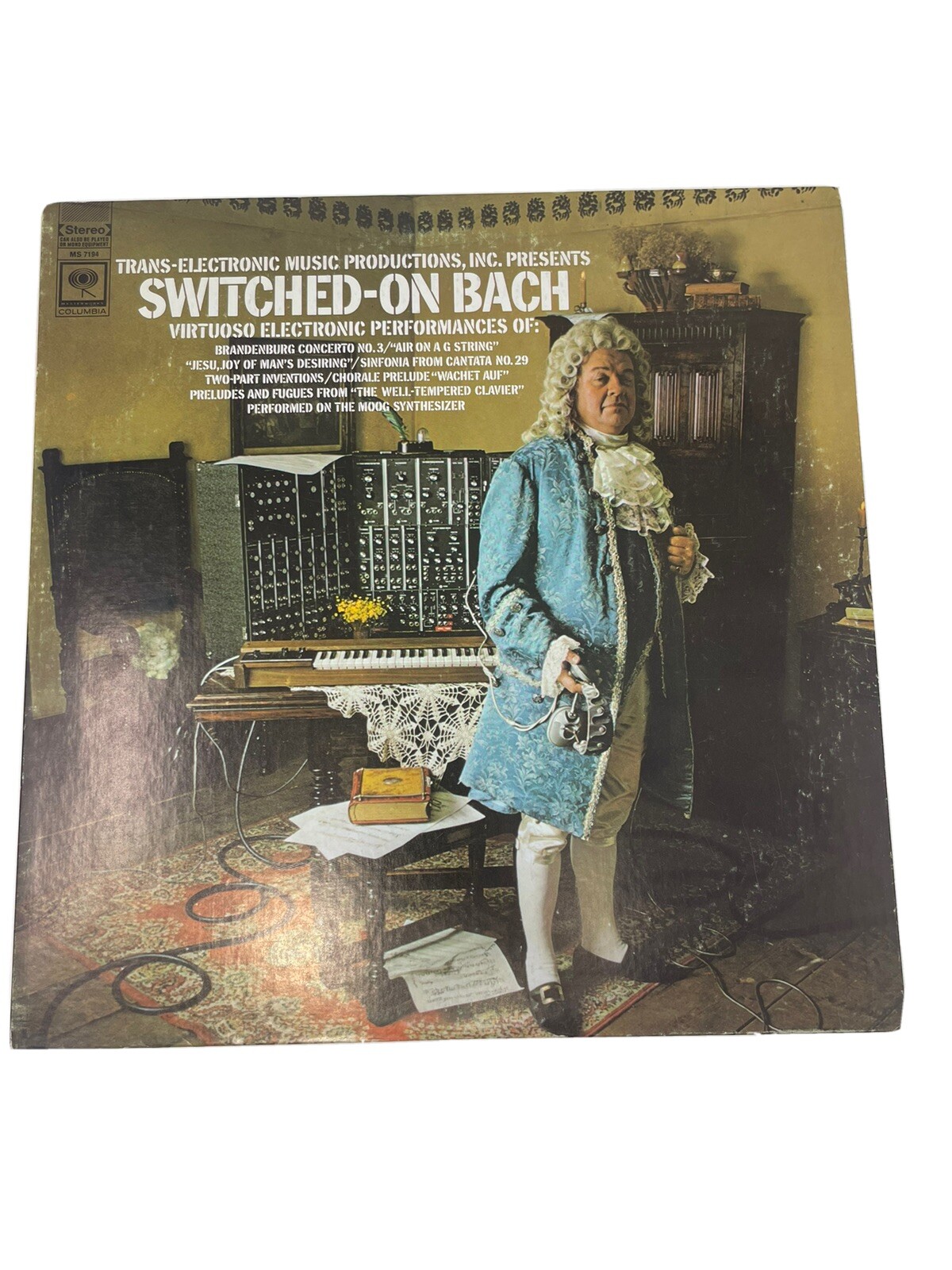 Walter Carlos Switched on Bach Trans Electric Music Record LP Vinyl A