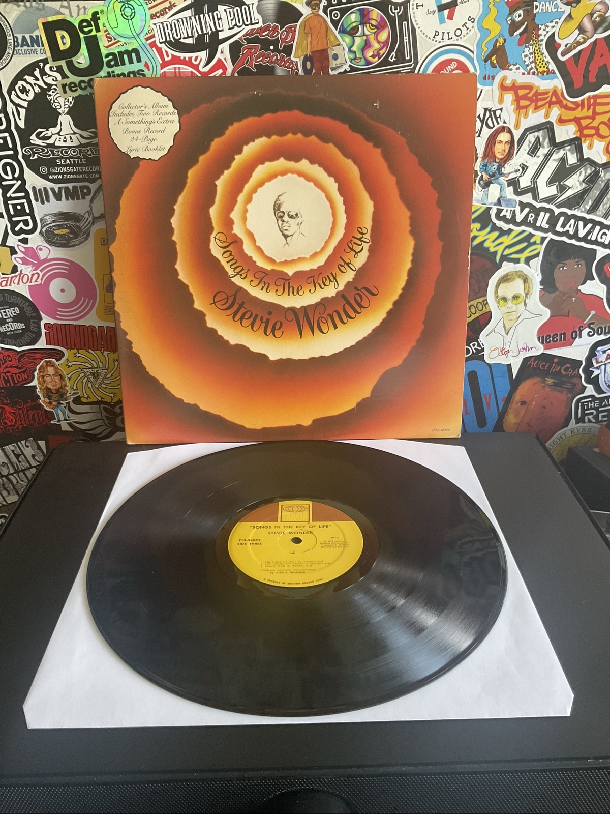 STEVIE WONDER Songs In The Key Of Life TAMLA 2LP VG+ VINYL W/ 7&rdquo; & Booklet A