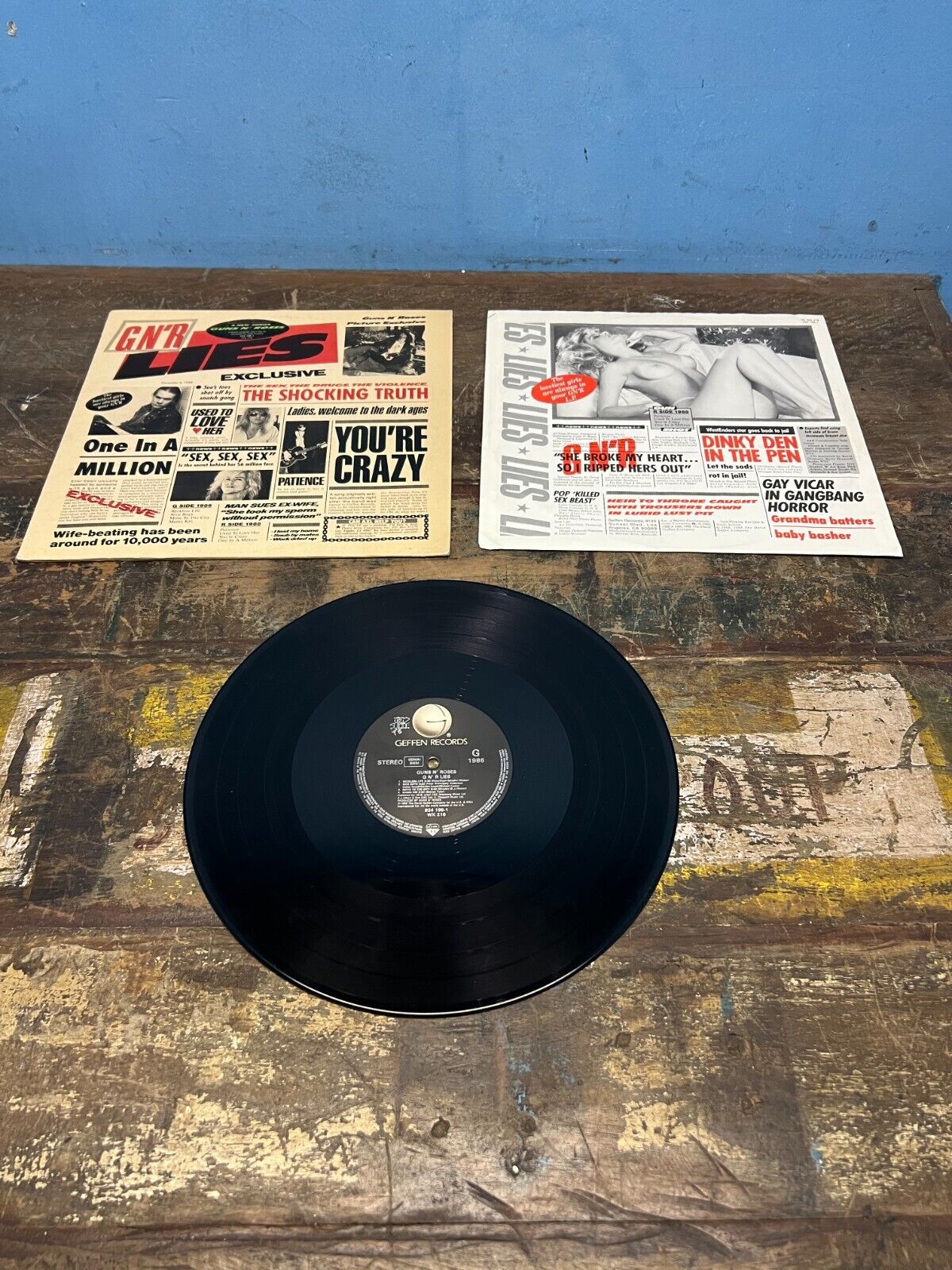 popsike.com - Guns N' Roses – G N' R Lies 1st Pr Vinyl EU '88 LP ...