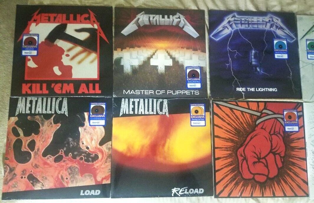 Metallica Walmart Exclusive Colored Vinyl Record Bundle
