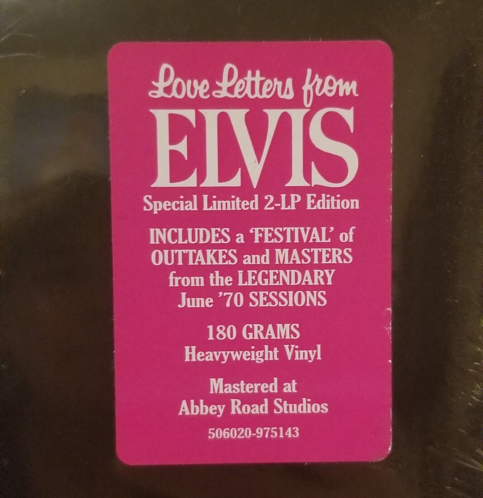 popsike.com - RARE Elvis Presley Collectors FTD - LOVE LETTERS FROM ...