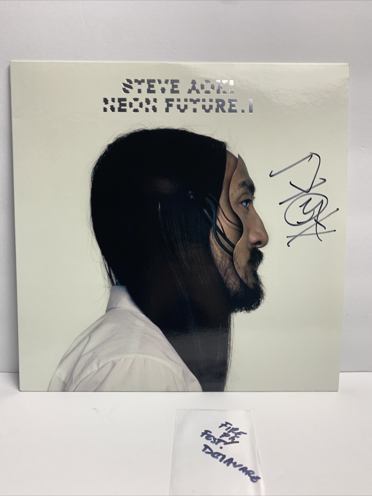 Steve Aoki - Neon Future I - Vinyl LP 2014 (Autographed @ Firefly festival) AUTO A
